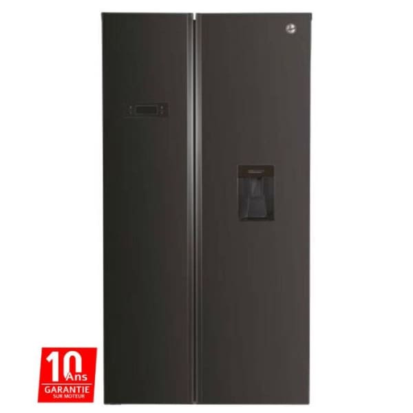 Réfrigérateur Side By HOOVER 529 Litres NoFrost - Noir (HHSBSO-617BWD) Réfrigérateur Side By HOOVER 529 Litres NoFrost - Noir (HHSBSO-617BWD)